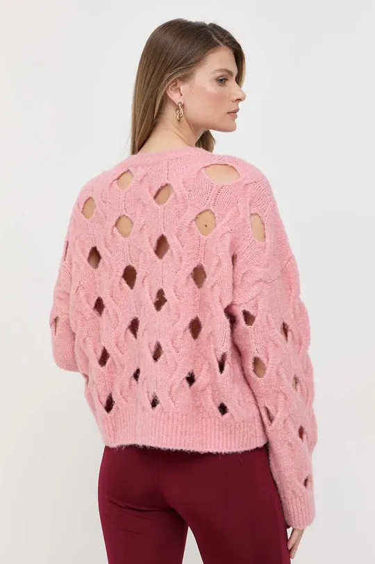 Pinko sweter wełniany  43 % Wełna, 41 % Poliamid, 14 % Alpaka, 2 % Elastan