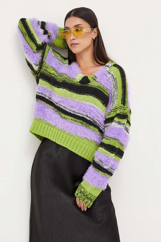 többszínű Pinko gyapjúkeverék pulóver Női