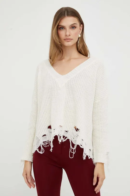 beige Pinko maglione in lana