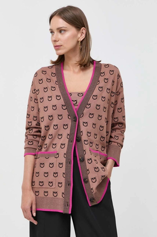 marrone Pinko cardigan Donna