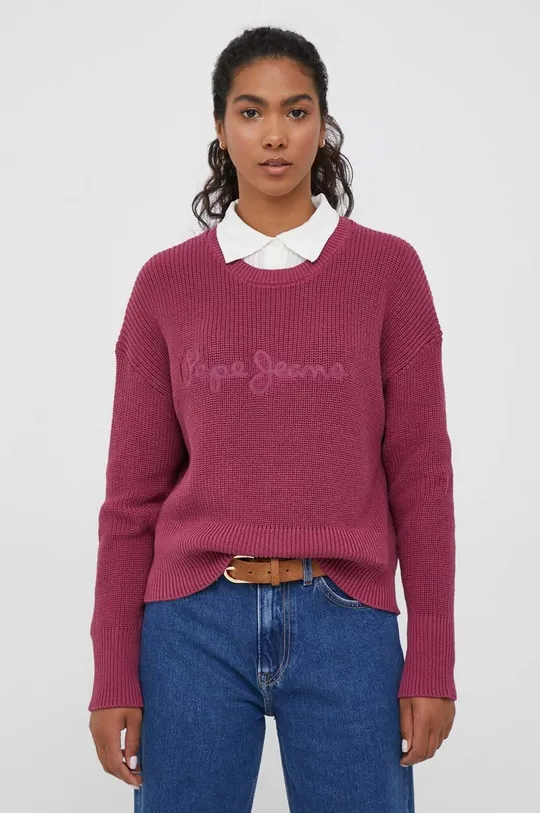 Pepe Jeans sweter różowy
