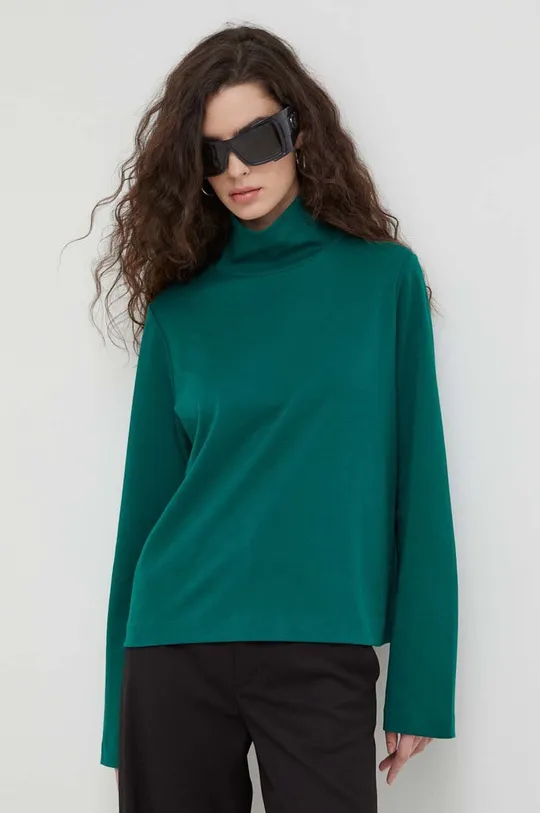 πράσινο Βαμβακερή μπλούζα με μακριά μανίκια Drykorn Γυναικεία