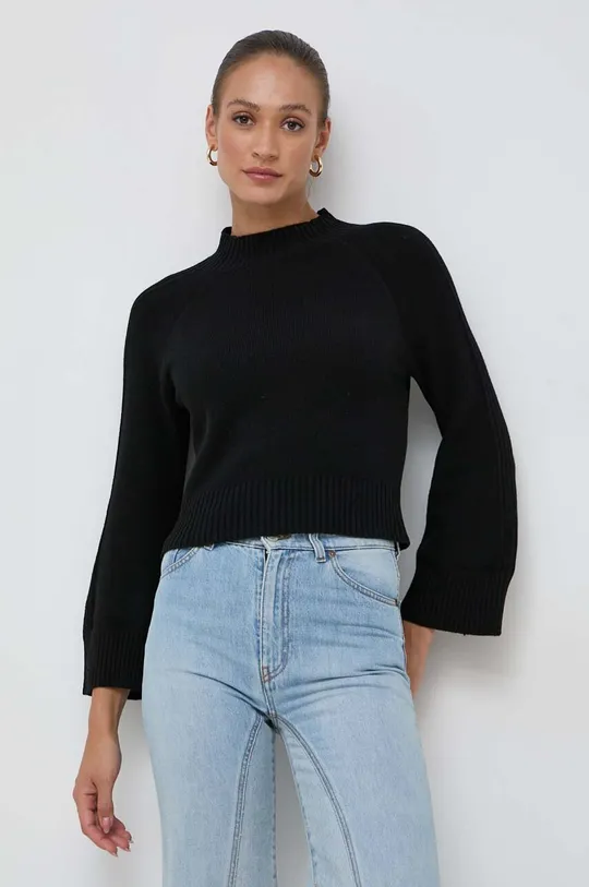 czarny Marella sweter z domieszką wełny Damski