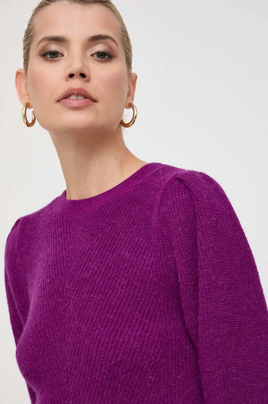 fioletowy Marella sweter z domieszką wełny