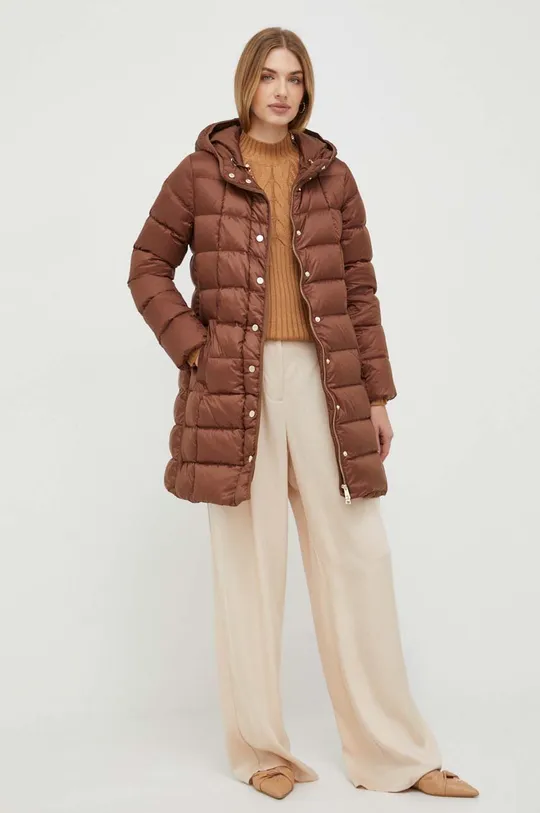 Liu Jo gyapjúkeverék pulóver barna