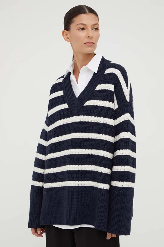 blu navy Samsoe Samsoe maglione in misto lana