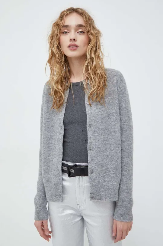 gray Samsoe Samsoe wool cardigan NOR