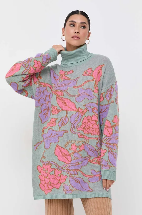 multicolor Twinset sweter z domieszką wełny Damski