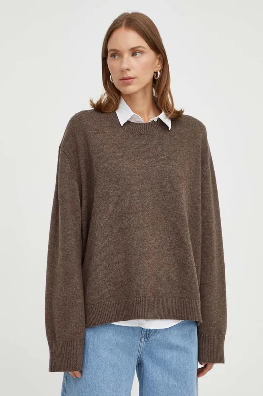 brązowy Herskind sweter wełniany