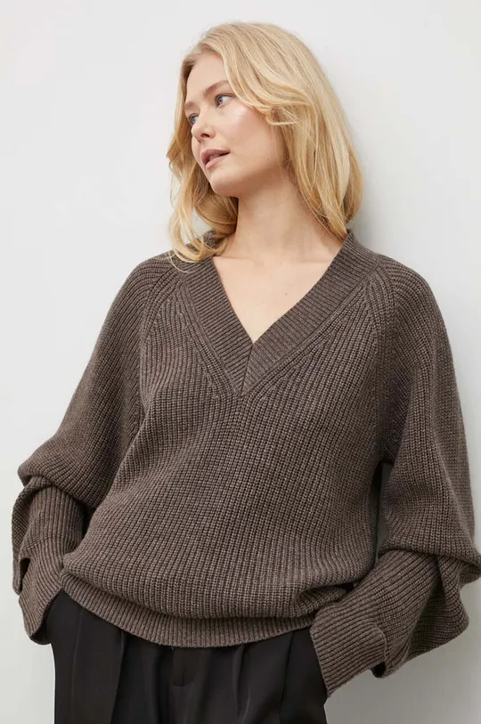 marrone Herskind maglione in lana Donna