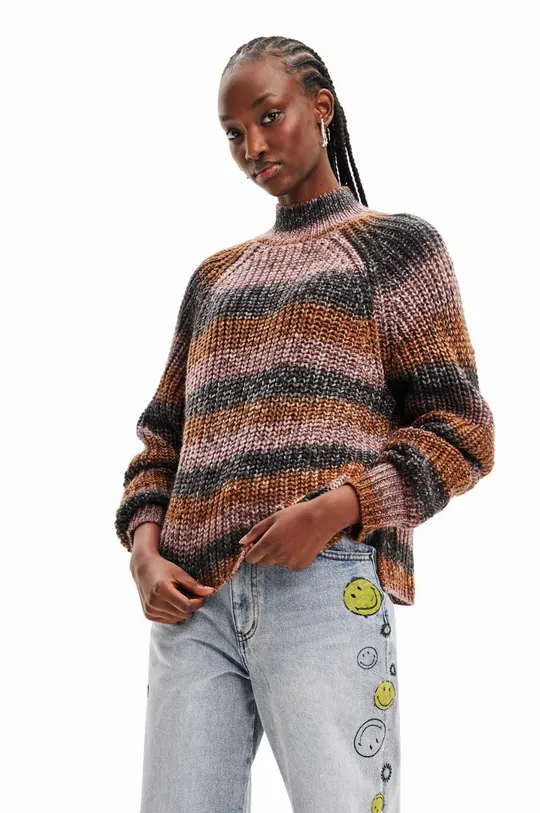 többszínű Desigual pulóver Női