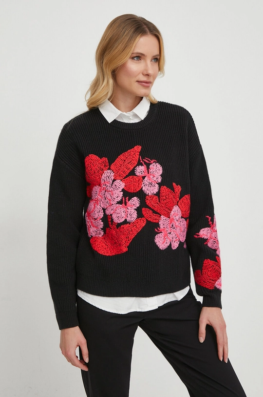 czarny Desigual sweter