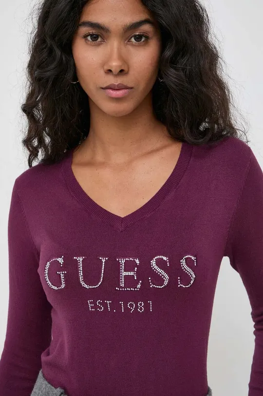 fioletowy Guess sweter