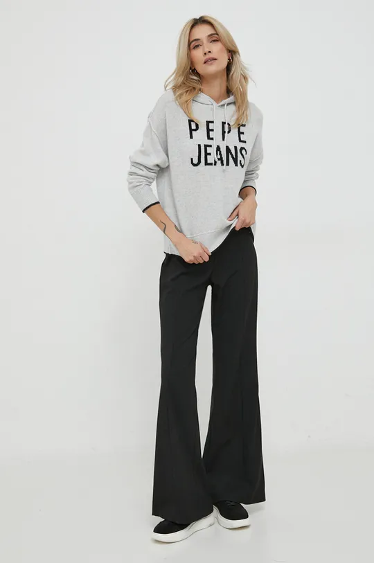 Μάλλινο πουλόβερ Pepe Jeans Damaris γκρί