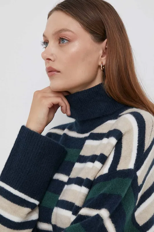 multicolor Pepe Jeans sweter z domieszką wełny