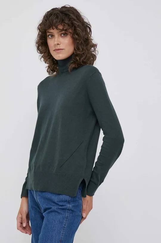 zielony Pepe Jeans sweter z domieszką wełny DONNA