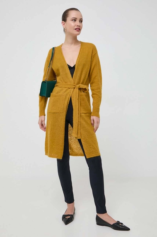 giallo Max Mara Leisure cardigan in lana Donna