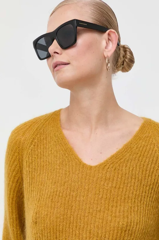 żółty Max Mara Leisure sweter wełniany