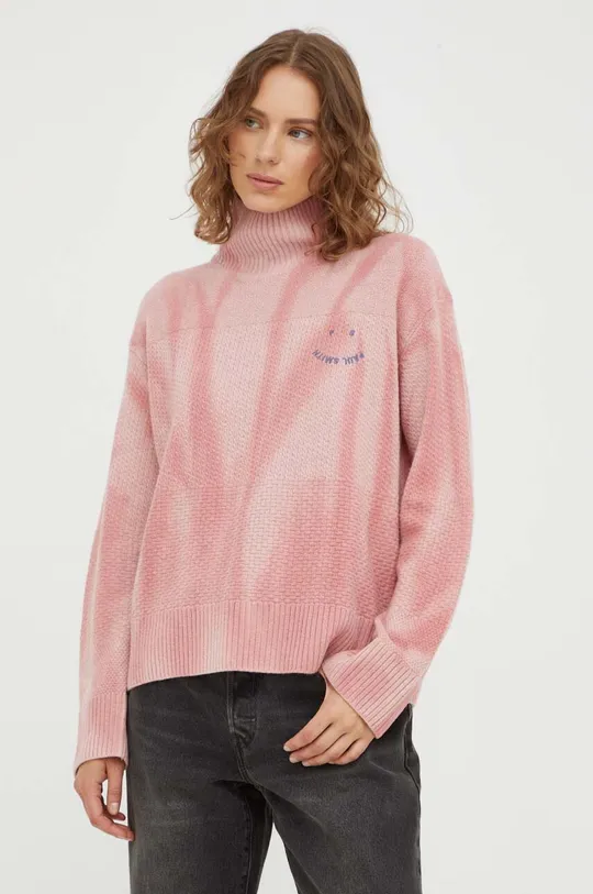rózsaszín PS Paul Smith gyapjú pulóver