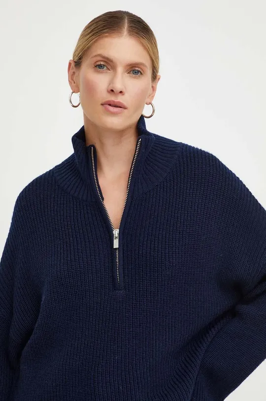 blu navy Résumé maglione in lana