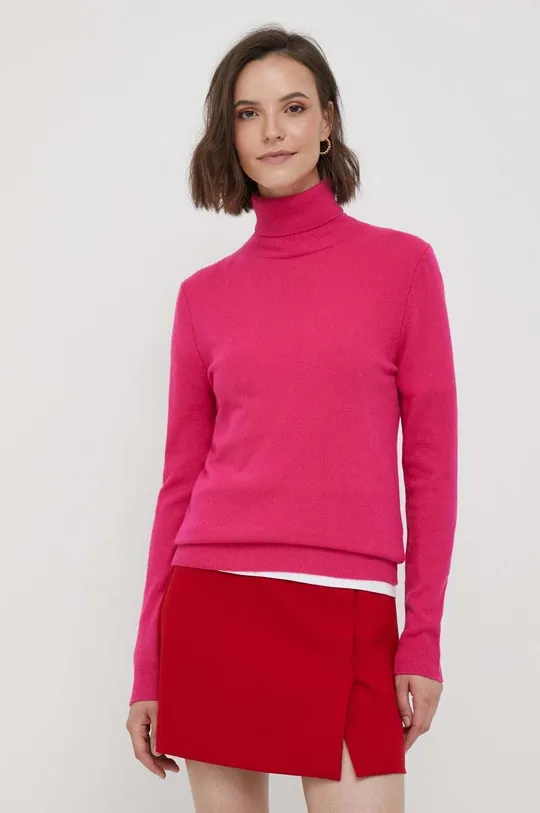 ροζ Μάλλινο πουλόβερ United Colors of Benetton Γυναικεία