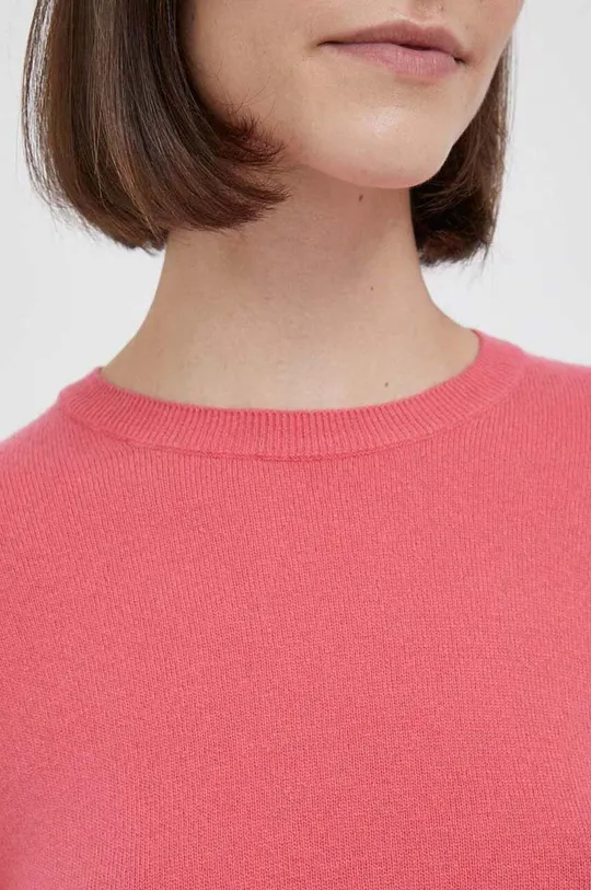 розовый Шерстяной свитер United Colors of Benetton