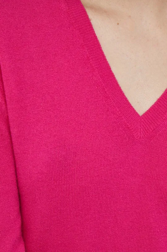 ροζ Μάλλινο πουλόβερ United Colors of Benetton