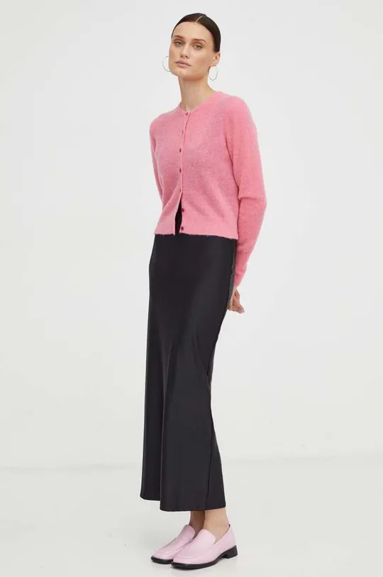 rózsaszín American Vintage gyapjú pulóver Gilet Női