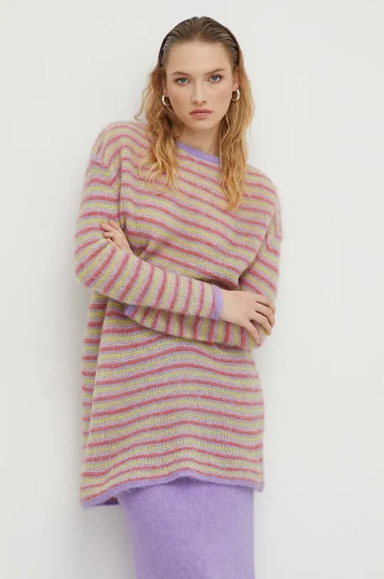 барвистий Вовняний светр American Vintage Жіночий