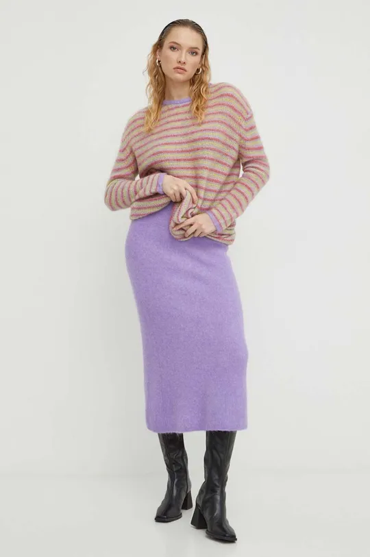 Vlnený sveter American Vintage viacfarebná