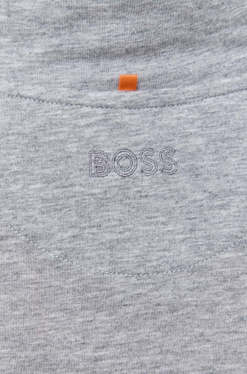 Boss Orange longsleeve BOSS ORANGE damski kolor szary z golfem
