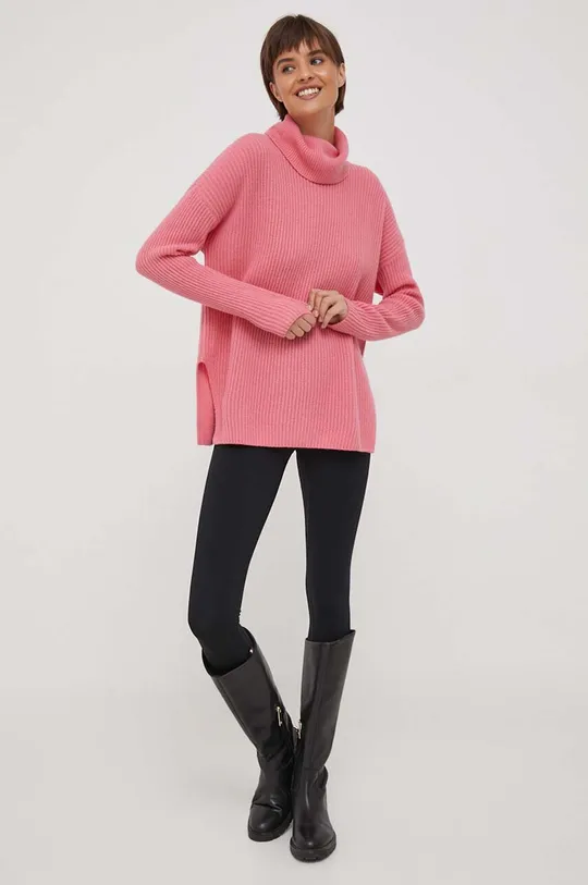 ροζ Μάλλινο πουλόβερ United Colors of Benetton Γυναικεία
