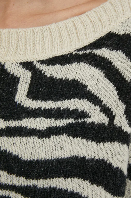Pulover s dodatkom vune Sisley Ženski