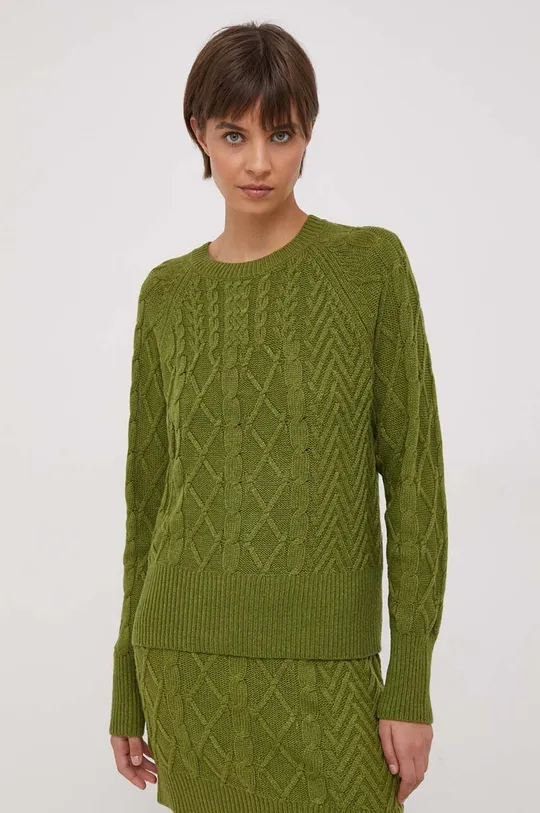 πράσινο Μάλλινο πουλόβερ Sisley