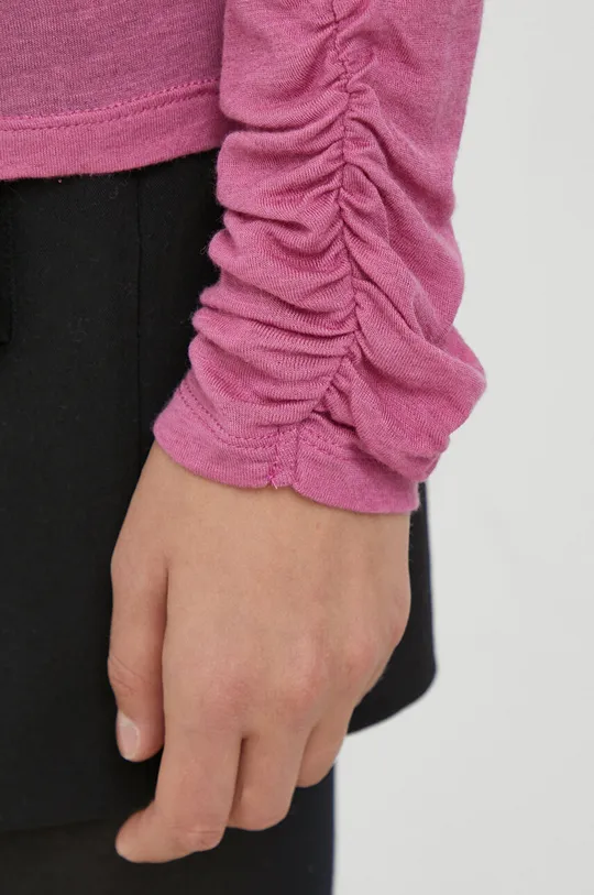 Majica dugih rukava s dodatkom vune Sisley Ženski