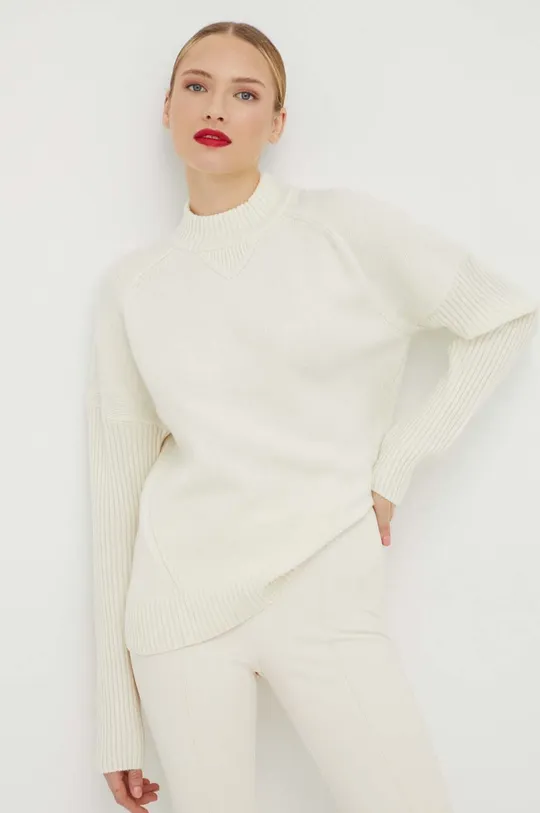 λευκό Μάλλινο πουλόβερ BOSS Γυναικεία