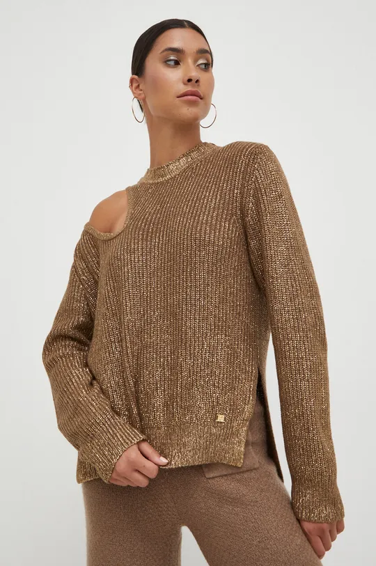 arany Pinko gyapjúkeverék pulóver