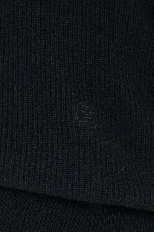 fekete Tommy Hilfiger gyapjú pulóver