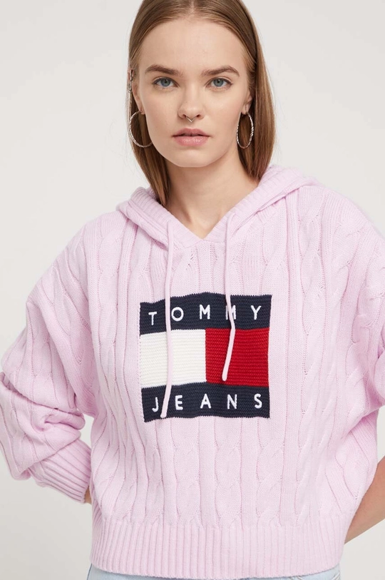 ροζ Πουλόβερ Tommy Jeans