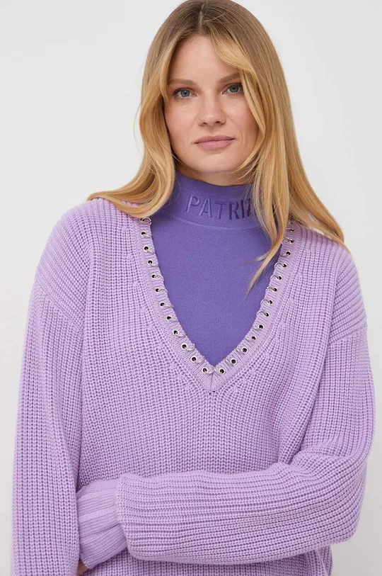 фиолетовой Шерстяной свитер Patrizia Pepe