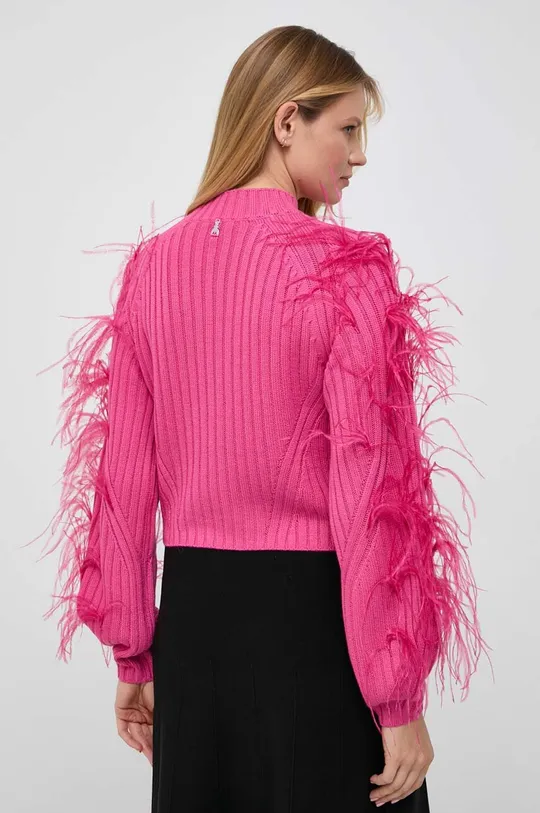 Patrizia Pepe sweter wełniany Materiał zasadniczy: 50 % Akryl, 50 % Wełna, Aplikacja: 100 % Pióra strusia