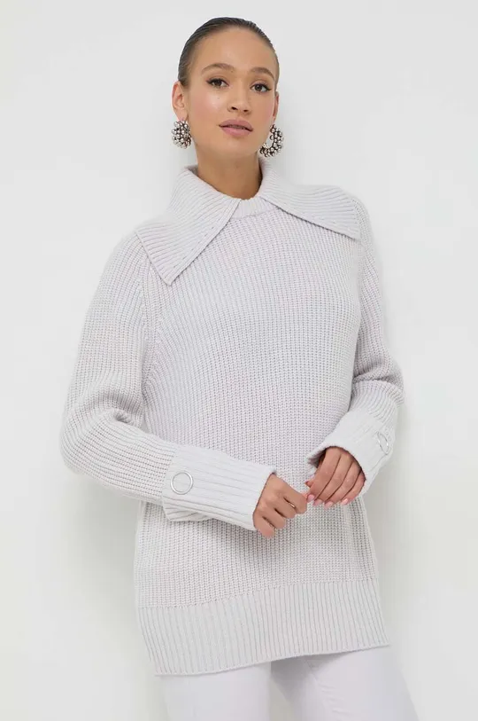 siva Pulover s dodatkom vune Patrizia Pepe Ženski