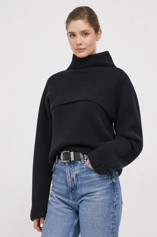 crna Vuneni pulover Calvin Klein Ženski