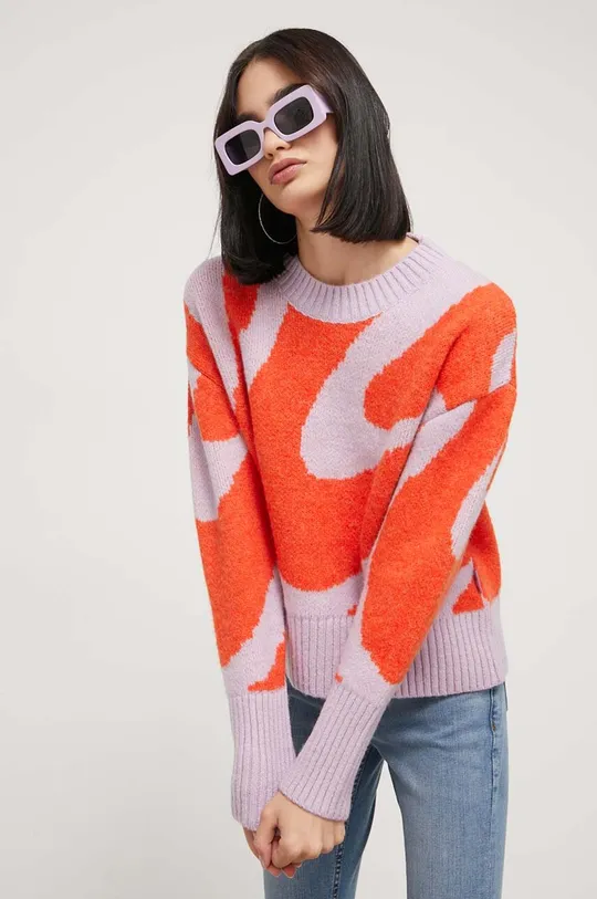 arancione On Vacation maglione in misto lana Donna
