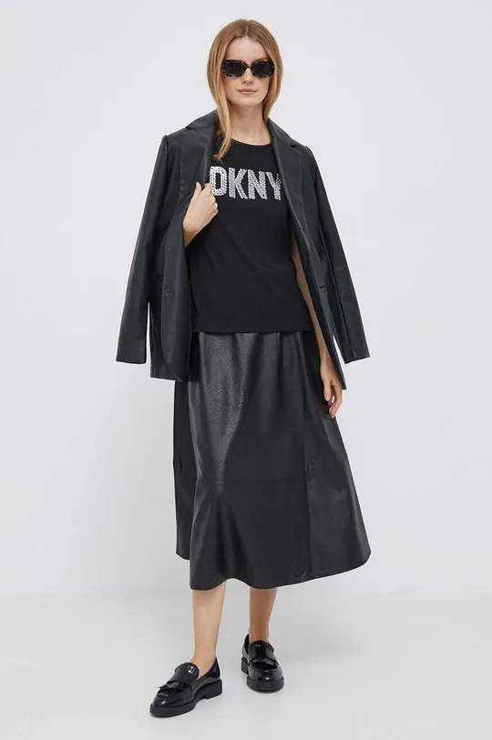 Μπλουζάκι DKNY μαύρο