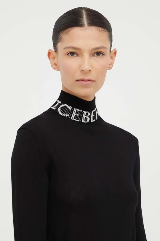 črna Volnen pulover Iceberg Ženski