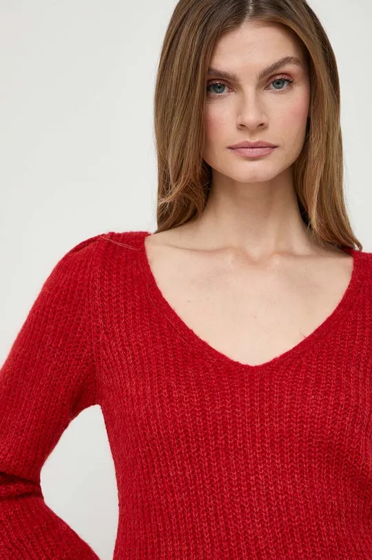 rosso Morgan maglione in misto lana