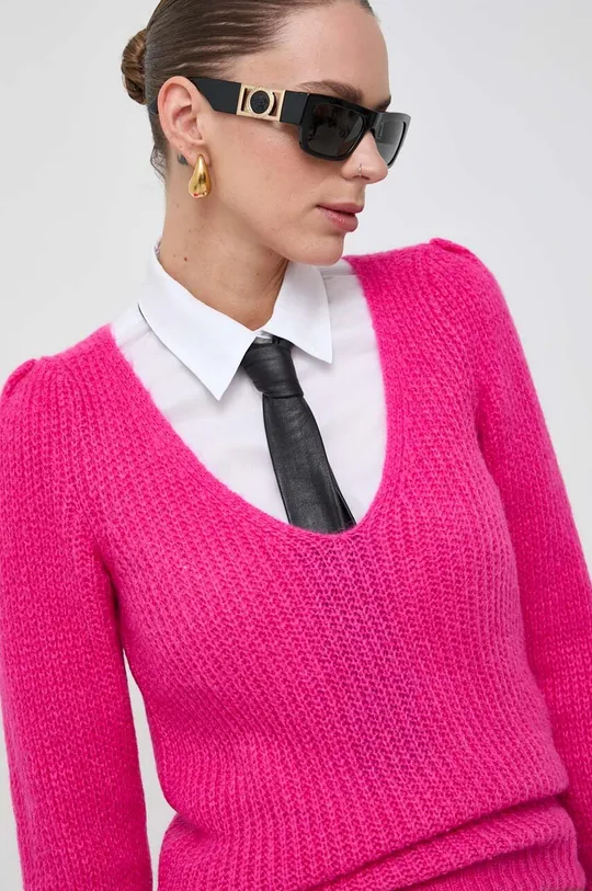 rózsaszín Morgan gyapjúkeverék pulóver