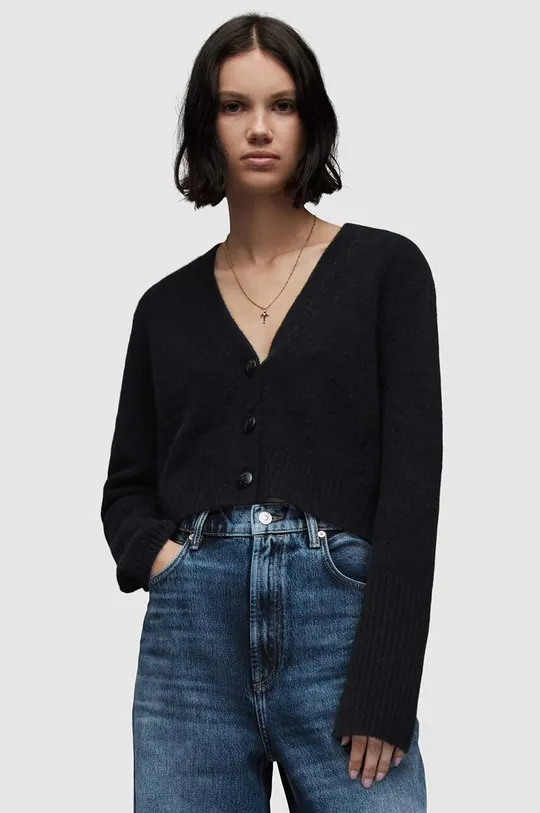 μαύρο Πλεκτή ζακέτα AllSaints WICK CARDIGAN Γυναικεία