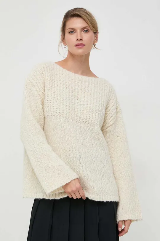 beżowy Lovechild sweter wełniany Damski